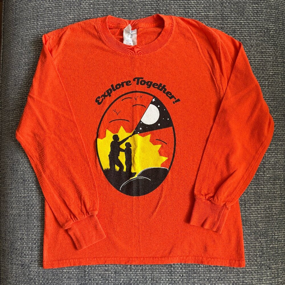 🧡 Explore Together Parent & Child Long-Sleeve Tee - Youth Medium - NWT! 👨‍👧🌲